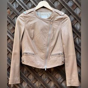 Joie Lamb Leather Moto Jacket